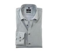 OLYMP Camicia da uomo a maniche lunghe No. Six, stampa rotativa su tinta unita, No 6 six, 22 Modern Kent, mastice 75, 43