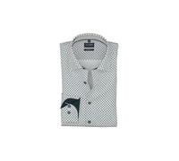 Olymp Luxor Modern Fit Camicia Da Uomo Business Blu Marrone Minimal 121614 00