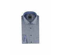 Olymp Uomo Camicia Business a Maniche Lunghe Modern Fit,Marine 18,42