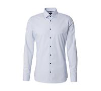 OLYMP Camicia navy / blu chiaro / bianco Uomo OLYMP M-L
