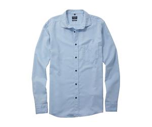 Olymp Dyewasher Weaving, Camicia Casual da Uomo, vestibilità Normale, Azzurro 10, L