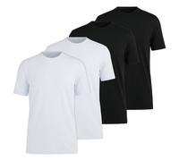 OLYMP Herren T-Shirt, Girocollo, Pacco Da 4 - Bodywear, Modern Fit, Cotone
