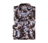 Olymp Level Cinque Uomo Camicia da Ufficio Rosso Floreale 208474 18 Marino
