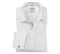 OLYMP Level Five Body Fit Gala Camicia Manica Lunga Popeline, bianco, 40