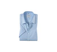 Olymp Uomo Camicia Business a Maniche Corte Level Five,Body Fit,Hellblau 10,39