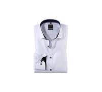 Olymp Uomo Camicia Business a Maniche Lunghe Level Five,Body Fit,Weiß 00,38
