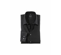 OLYMP Level Five - Camicia a maniche lunghe, elasticizzata, colore: Bianco Nero 43