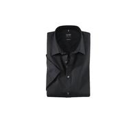 Olymp Uomo Camicia Business a Maniche Corte Level Five,Body Fit,Schwarz 68,40