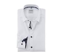 Olymp Level Five Camicia Da Uomo Business Manica Extra Lunga Bianca 205279 00