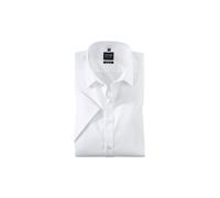 Olymp Uomo Camicia Business a Maniche Corte Level Five,Body Fit,Weiß 00,38