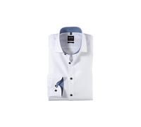Olymp Uomo Camicia Business a Maniche Lunghe Level Five,Body Fit,Weiß 00,39