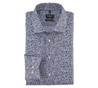 Olymp Luxor 24 / Seven Camicia Uomo Blu Floreale 131074 30 Rosa