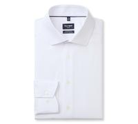 Olymp Uomo Camicia Business a Maniche Lunghe 24 Seven,Modern Fit,Weiss 00,40