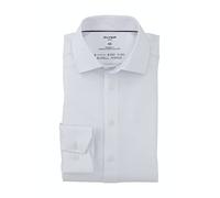 OLYMP Luxor 24/Seven Modern Fit Camicia a maniche lunghe Twill bianco, bianco, 52