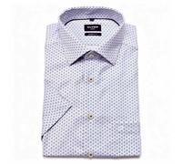 Olymp Luxor Modern Fit Camicia Classica Blu 100% Cotone Kent 122912-11-bleu