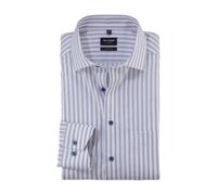 Olymp Luxor Modern Fit Camicia Da Uomo Blu E Bianca A Righe 120874 18 Marino