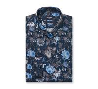 Olymp Luxor Modern Fit Camicia Da Uomo Blu Floreale 124884 18 Marino