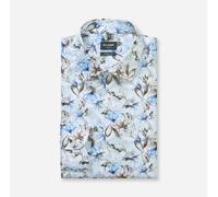 Olymp Luxor Modern Fit Camicia Da Uomo Business Blu Florale 123414 11 Bleu
