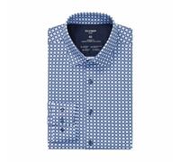 Olymp Luxor Moderno Fit 24/Seven Uomo Camicia da Ufficio Blu Fantasia 132884 18