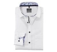 Olymp Luxor Uomo Camicia da Ufficio Moderno Fit Bianco 120674 00