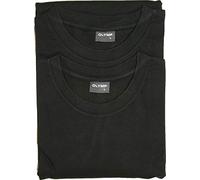 Olymp Uomo T-Shirt Doppio Pacco Girocollo Nero Tinta Unita 070012 68
