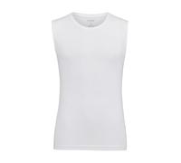OLYMP Maglietta da Uomo con Scollo a V, Level Five, Tinta Unita, Body Fit, Bianco 00, M