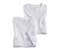 Olymp Maglietta Manica Corta Doppio Pacco Scollo A V Bianca 0701