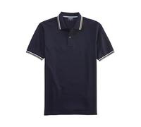 OLYMP Polo da uomo a maniche corte, casual, effetto piqué, 984, casual, circolare, vestibilità normale, 99, non è possibile assegnare, Marine 18., XL