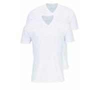 OLYMP T-shirt con scollo a V Uomo Bianco Taglia M