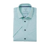 Olymp Uomo Camicia Business a Maniche Corte 24 Seven,Modern Fit,Hellgrün 40,39