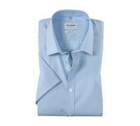 Olymp Uomo Camicia Business a Maniche Corte Level Five,Body Fit,Hellblau 10,38