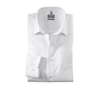Olymp Uomo Camicia Business a Maniche Lunghe Comfort Fit,Weiß 00,46