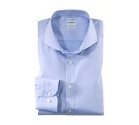 OLYMP uomo camicia business a maniche lunghe Level Five,body fit,collo francese,bleu 11,42