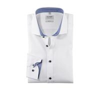 Olymp Uomo Camicia Business a Maniche Lunghe Level Five,Body Fit,Weiß 00,40