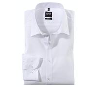 Olymp Uomo Camicia Business a Maniche Lunghe Level Five,Body Fit,Weiß 00,44