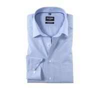 Olymp Uomo Camicia Business a Maniche Lunghe Modern Fit,Bleu 11,43