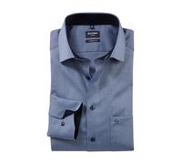 Olymp Uomo Camicia Business a Maniche Lunghe Modern Fit,Marine 18,40