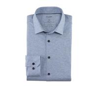 Olymp Uomo Camicia Business a Maniche Lunghe No Six 24/Seven,Super Slim,Bleu 11,39