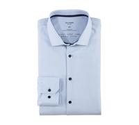 Olymp Uomo Camicia Business a Maniche Lunghe No Six 24 Seven,Super Slim,Bleu 11,40