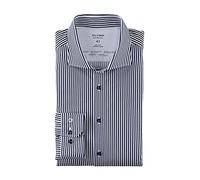 Olymp Uomo Camicia Business a Maniche Lunghe No Six 24/Seven,Super Slim,Marine 18,36