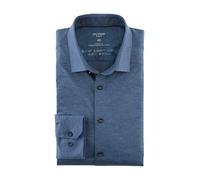 Olymp Uomo Camicia Business a Maniche Lunghe No Six 24/Seven,Super Slim,Rauchblau 13,38