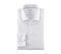 Olymp Uomo Camicia Business a Maniche Lunghe No Six 24 Seven,Super Slim,Weiss 00,39