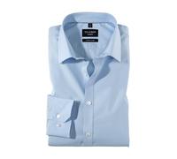 Olymp Uomo Camicia Business a Maniche Lunghe No Six,Super Slim,Hellblau 10,42