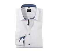 Olymp Uomo Camicia Business a Maniche Lunghe No Six,Super Slim,Marine 18,36