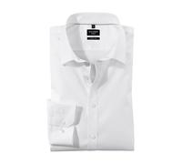 Olymp Uomo Camicia Business a Maniche Lunghe No Six,Super Slim,Weiß 00,40