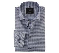 Olymp Uomo No. 6 Super Slim Camicia Da Business Marrone Motivo 255024 28
