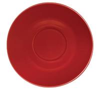 12 x Olympia Cafe piattino rosso caffè in porcellana piastra da cucina ristorante