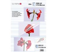 Olympia - 25 Fogli di plastificazione DIN A2 175 micron 9184