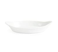 Olympia 6 x Whiteware ovali con piatti 289 mm piatti da portata in porcellana forno