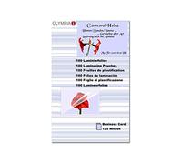 Olympia Laminating Pouches Business Cards 125 Micron Glossy Pack of 100 9179
